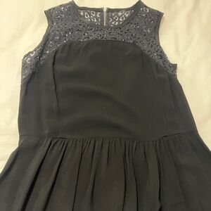 Rebecca Taylor Charcoal Lace Kids Dress